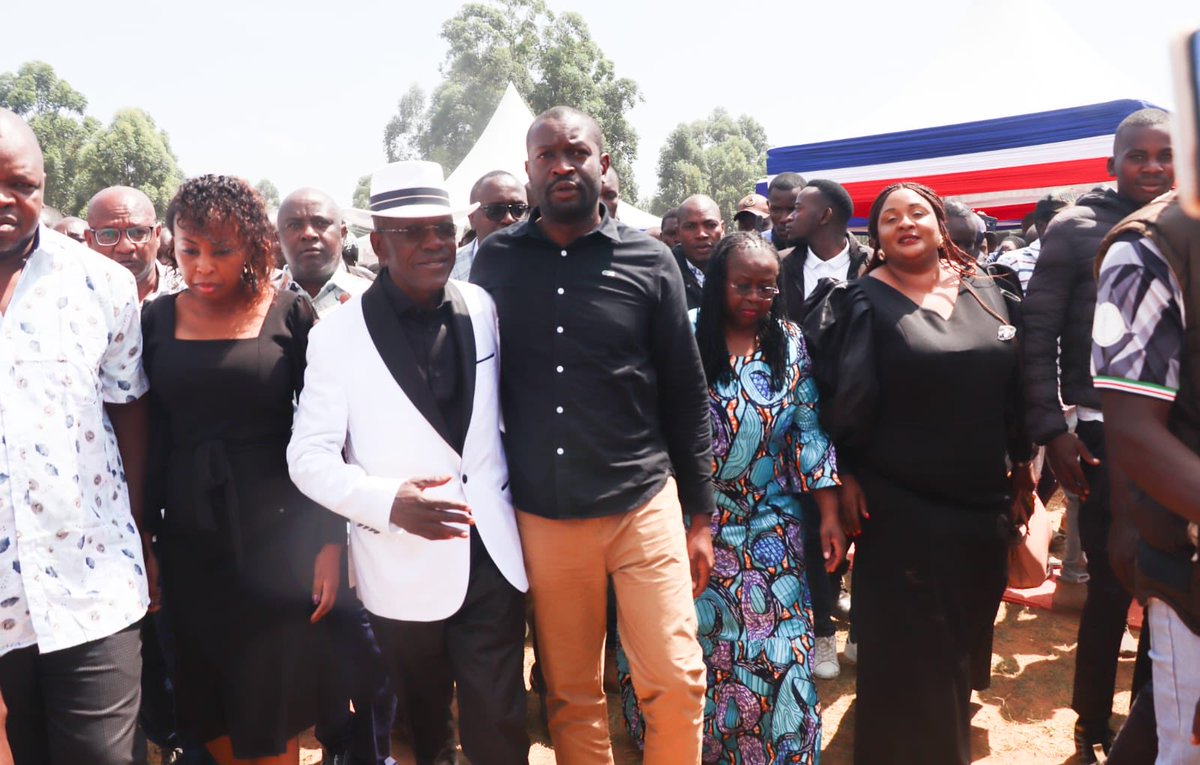 edwinsifuna's tweet photo. We are at Malinya Stadium to condole with our brother Senator Khalwale as he lays his wife Gloria, to rest. https://t.co/GXybEJJLZi