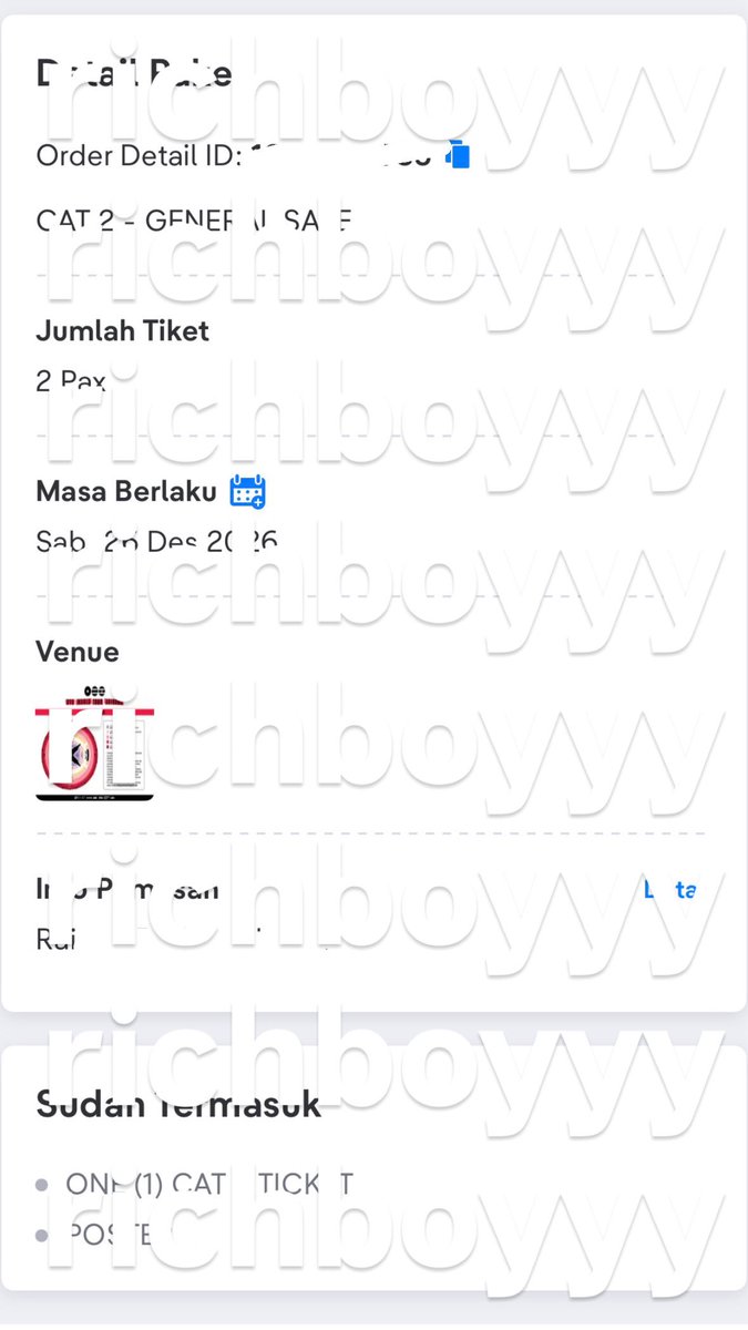 richboyyy's tweet photo. WTS - WANT TO SELL

BTS ARIRANG WORLD TOUR IN JAKARTA DAY 1

Cat 2 - 1 Tix
💸3.2jt 
‼️serious buyer only
✅ f2f cod payment Tangerang area

t. wts wtb tiket bts arirang in jkt 2026 platinum tribune floor cat 1 2 3 addshow weverse wv https://t.co/cU5JmNUkRj