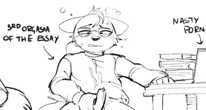 MiracleMan333's tweet photo. POV: You’re supposed to be writing
but your hand has other plans 👀
How many times have you “taken a break” already?
#NSFW #Furry #Masturbation #Solo #Spicy #Lewd #AdultComic #Horny #Procrastination #Kink https://t.co/EKYKgN5t0q