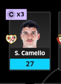 JaviPadin6's tweet photo. @andriofantasy @9Camello Y capitán https://t.co/sg8pDmPEDb