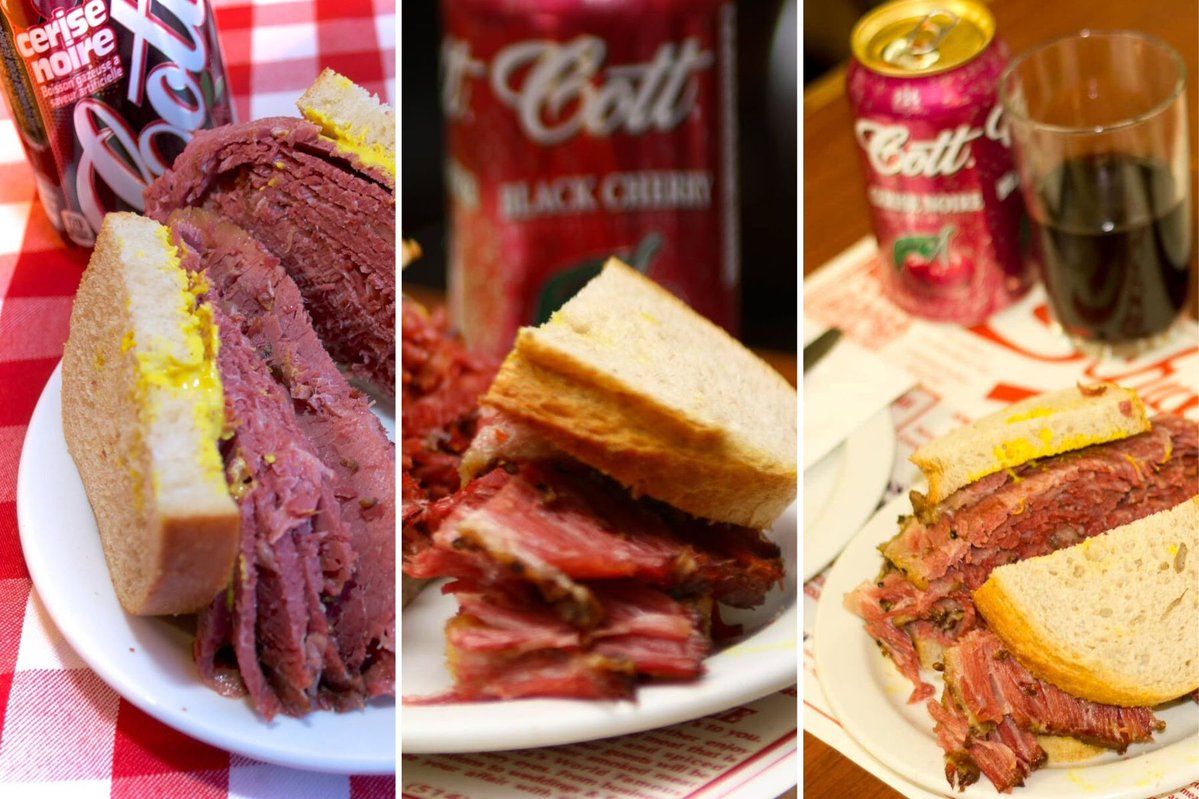 mtlgazette's tweet photo. Schwartz’s says farewell to its staple cherry soda,  and blames Trump’s tariffs https://t.co/oScUtBlsNP https://t.co/vQFOjiXHwx