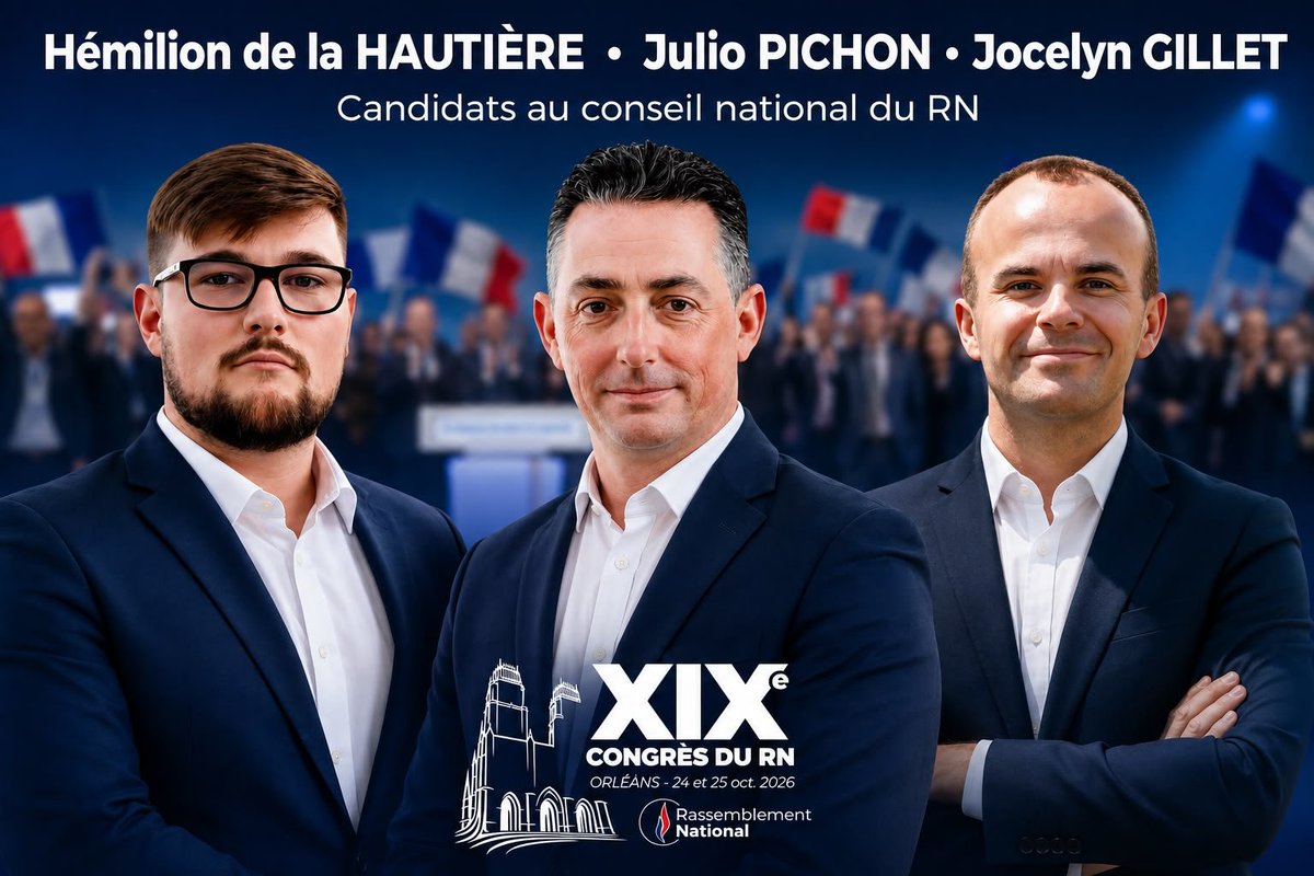 GASNIERNicolas2's tweet photo. @HDelahautiere @MLP_officiel @RNJ_off @RNational_off @RNJ_44 @Rnational44 @GilletJocelynRN @MarieAmelie_An Les meilleurs sur le terrain, bravo à vous pour votre engagement constant 🇫🇷👍🇫🇷
@HDelahautiere @JulioPichon_ @GilletJocelynRN tous avec @jsanchez_rn @RNational_off @MLP_officiel https://t.co/yeeigX1EcT