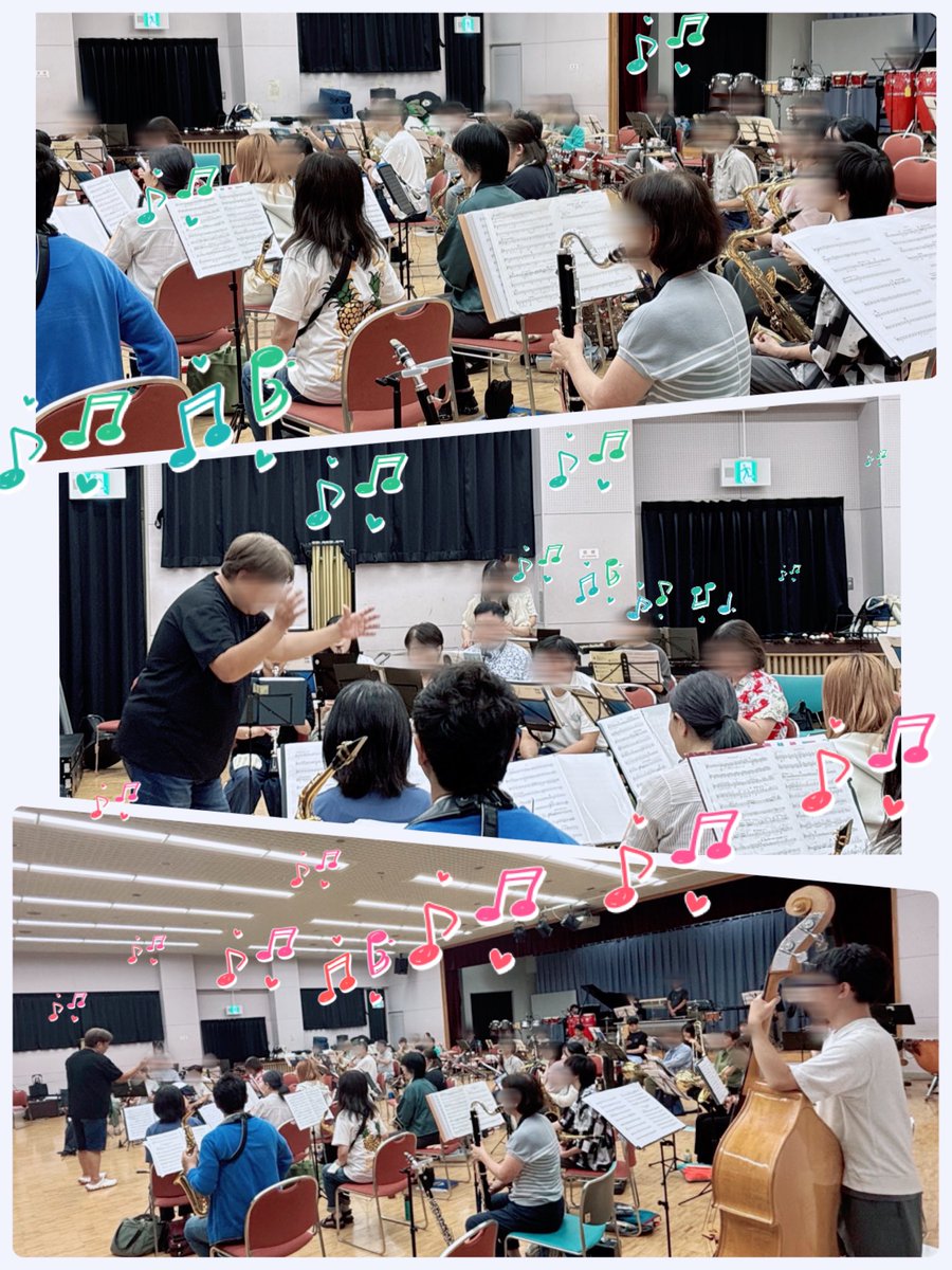 fwo_official's tweet photo. ╲定期演奏会まであと【 8日 】でした！ ╱

8/15(土)は小山公民館にて、
♫ディズニー・アット・ザ・ムービー
♫ Sprited Away 〈千と千尋の神隠し〉より
の練習でした！

また後半は初めて全曲通しを行い、本番をイメージした少し緊張感のある練習になりした…！ https://t.co/IZpX7IjJ1u