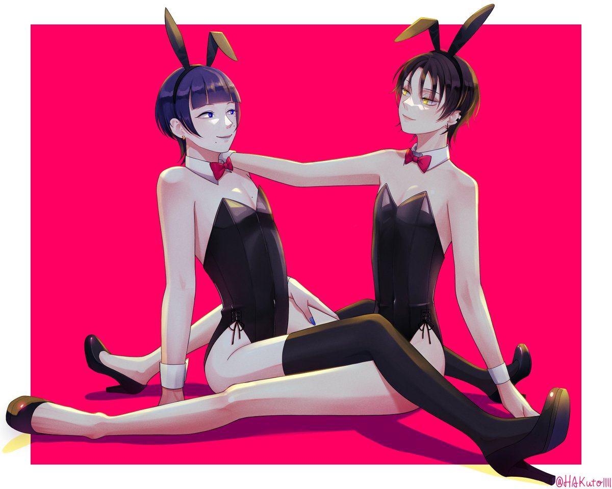 HAkuto1111's tweet photo. 再掲バニーちゃんたち🐰

#バニーの日 #バニーの日2026 https://t.co/v5NCoeOYIW