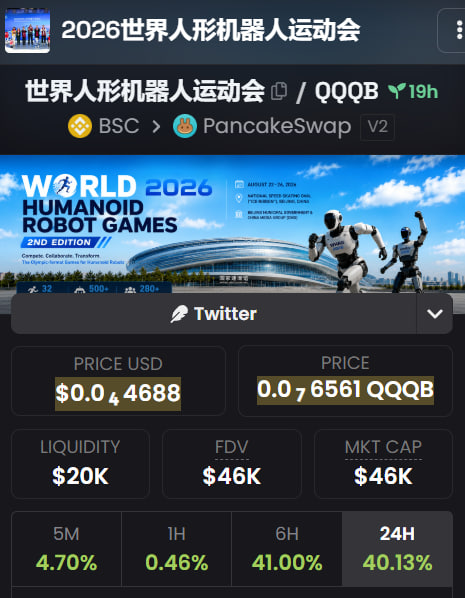 LeoFragrance69's tweet photo. ok i think this will be BIG.
2026 World Humanoid Robot Games starting in CHINA tmrw from 22-26 aug.

There will be viral clips everywhere. perfect play for bnb.

Remember the fifa world cup coin which went to millions?
This is like the china version of it but cooler in robotics. Ultra viral, you will see it on the timeline everywhere tmrw.

0xEFaf221814E8CA78366094ac0f23e11047eE7777