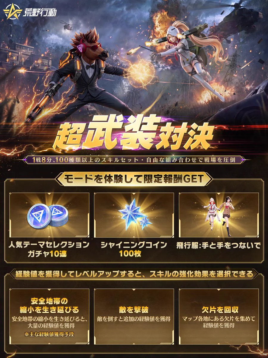 荒野行動-『KNIVES OUT』公式 on X: 