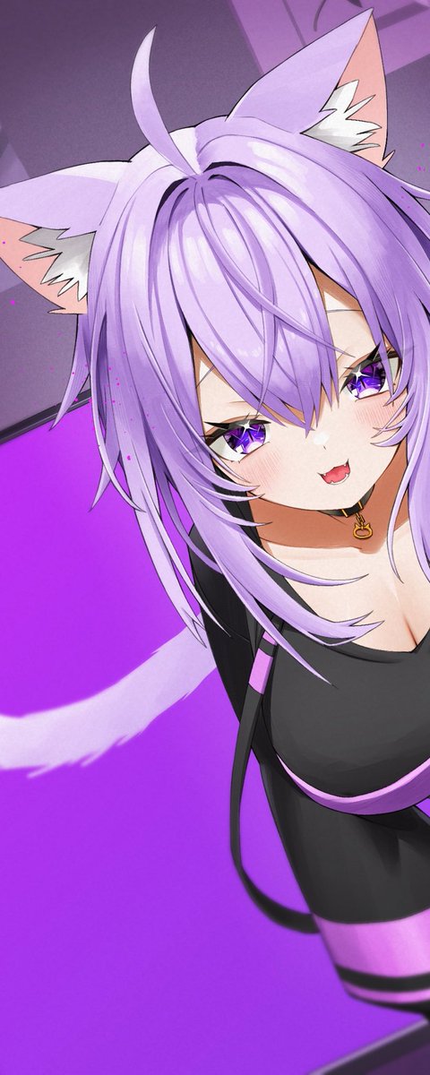 ogamiii_illust's tweet photo. じゃーん！💜
 #絵かゆ  #猫又おかゆ https://t.co/ICosdE5WpB