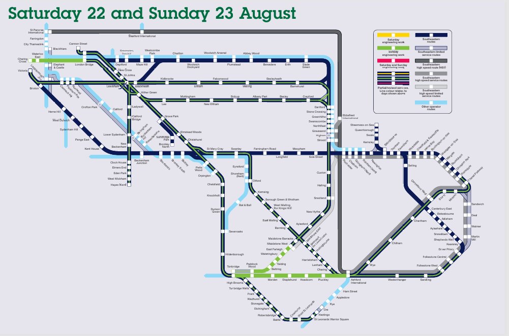 Se_Railway's tweet photo. 🚧 Engineering work this weekend
Today: All routes open ☑️
Tomorrow: #CharingCross & #WaterlooEast closed. Buses replace trains #Tonbridge #Ashford #MaidstoneWest and #Darford #Barnehurst & #Crayford
📲 For more information, visit: https://t.co/n3qqU7WoKW https://t.co/mJ8oztJTMo