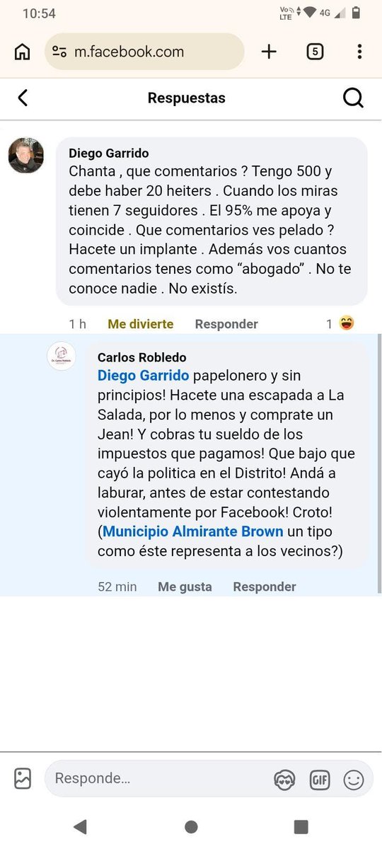 carlosrobledook's tweet photo. CALUMNIAS E INJURIAS - VIOLENCIA INSTITUCIONAL
DIEGO GARRIDO, Concejal liberto d Alte Brown.
2014-PJ-Dsp PRO-Dsp Pato-HoyLiberto!
Tipo con principios!
Hizo video en Hptal Meléndez haciéndose el gracioso, a lo q comenté su posteo.
Lean SU VIOLENCIA Y DESCALIFICACION https://t.co/rbLHLgmNXW