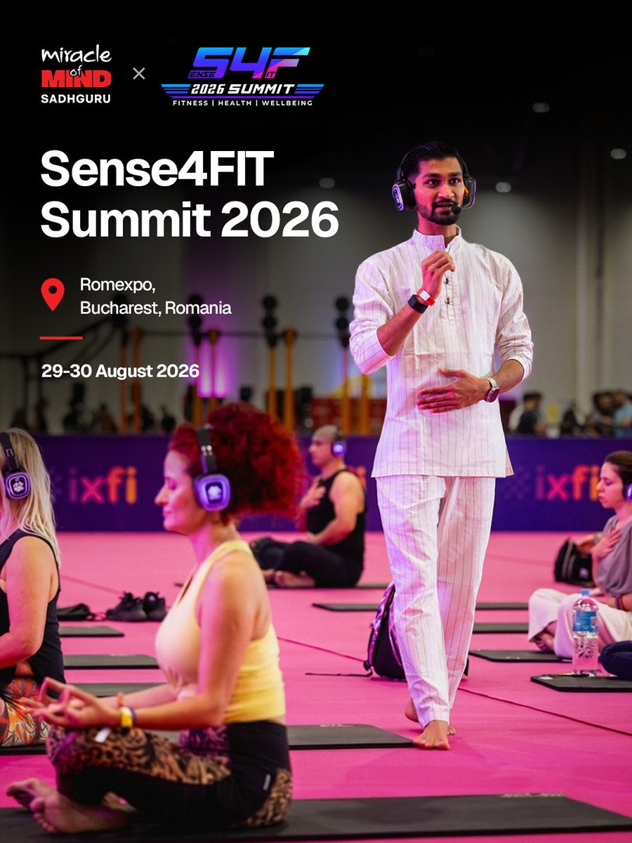 miraclemindapp's tweet photo. Miracle of Mind will be at the Sense4FIT Summit 2026 in Bucharest, Romania on 29 August. Drop by if you are in the area! https://t.co/5kRkpDqcBR