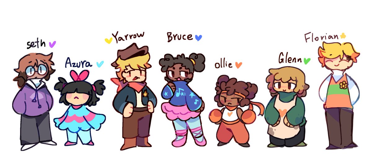 Grey___cat's tweet photo. 💜🩵💛💙🧡💚🌼
#deltarune https://t.co/Ue9tm8KDME