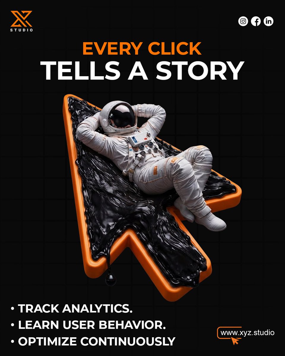 XYZDotStudio's tweet photo. Every click tells a story. Track analytics, understand user behavior, optimize continuously, and turn valuable data into better digital results. 🚀 
🌐 https://t.co/0ZItfZbHsr
#WebAnalytics #SEO #DigitalMarketing #XYZStudio https://t.co/F31FPiENDc
