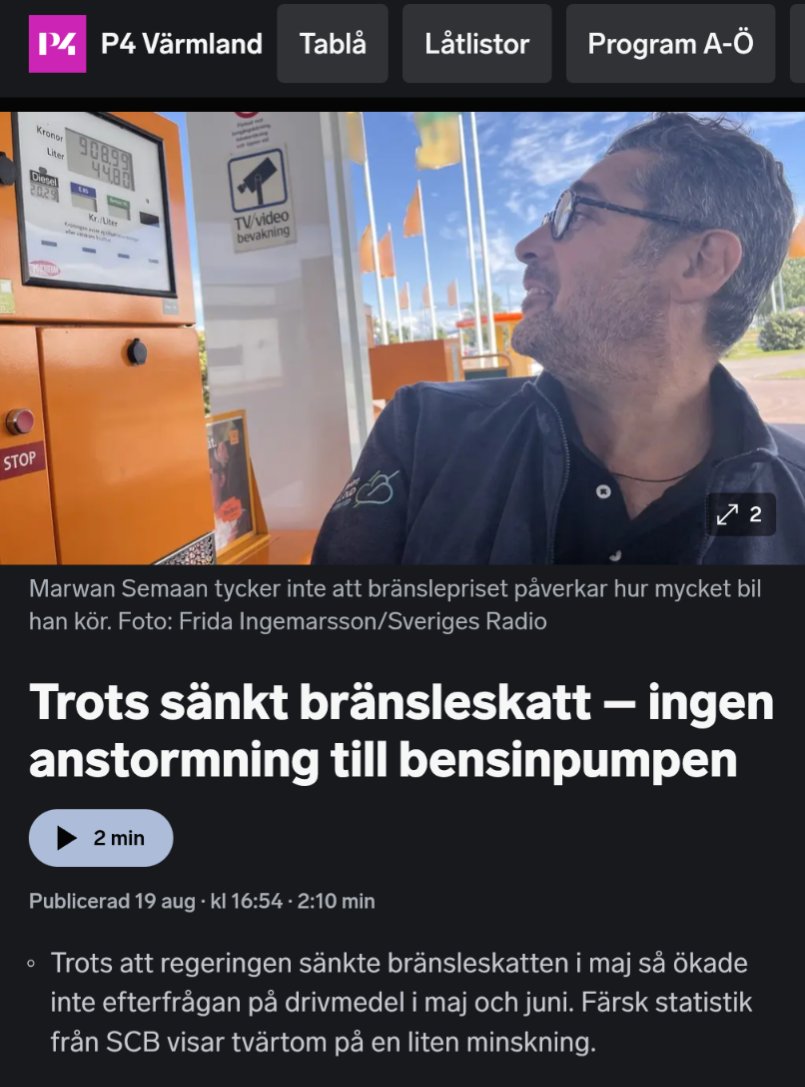 stenius's tweet photo. @a_gustavsson Den stora majoriteten kör inte bil för nöjes skull, vilket stöds av statistiken. Så det fungerar således utmärkt med klimatmålen. https://t.co/xLeo6Zz0pv