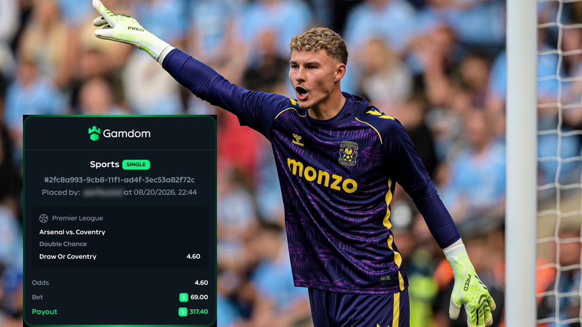 UtdKev08's tweet photo. The Premier league is BACK.

If Coventry win/draw against Arsenal tonight I will be giving away £20 to ONE lucky person who likes this tweet.

MUST BE FOLLOWING. 😃 https://t.co/D8y7KA3dMK