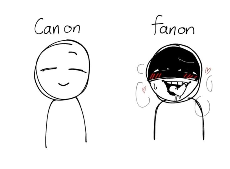 oldmanlux's tweet photo. Canon vs fanon https://t.co/QPjG8t5afn