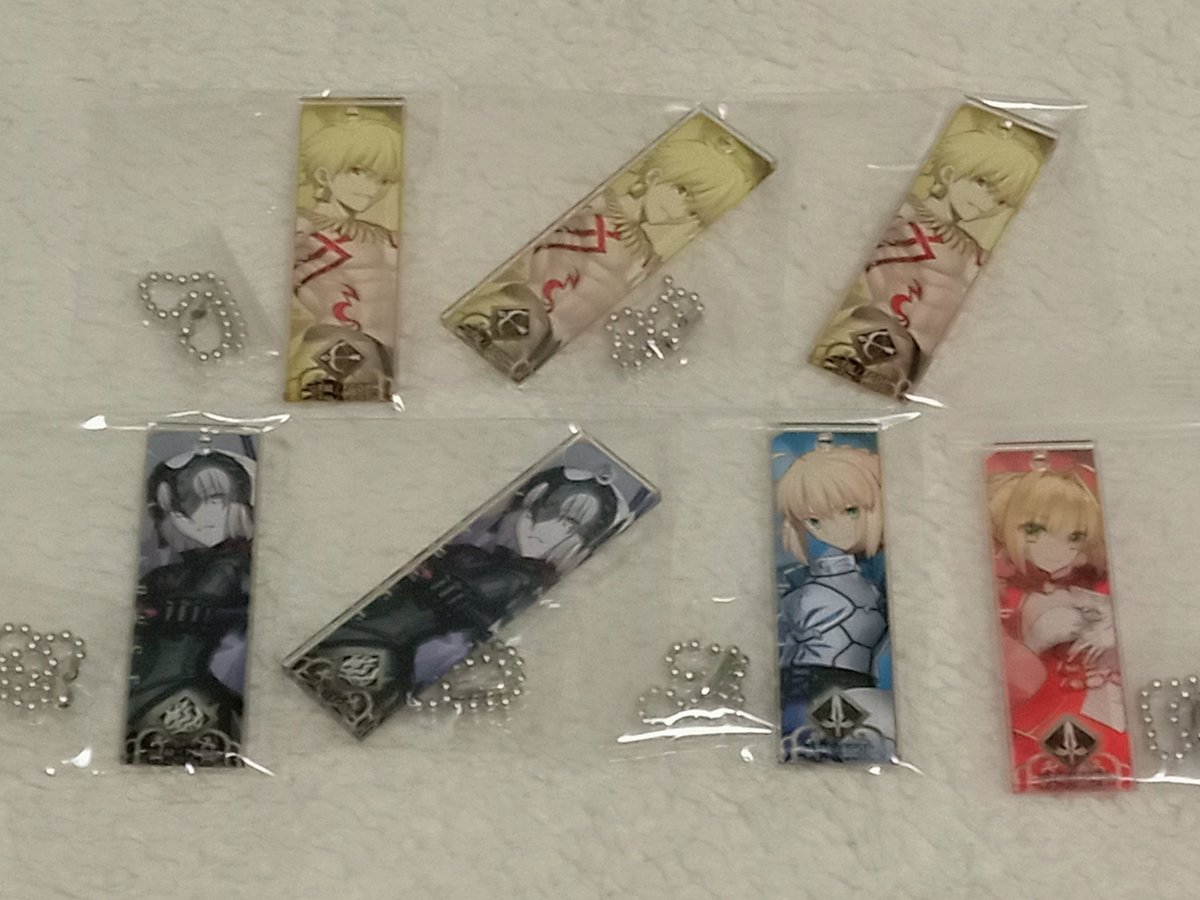 gz_kosaka's tweet photo. 【交換】Fate/Grand Order　FGO　ついコレ　アクリルキーホルダー 

譲→ギルガメッシュ、ジャンヌオルタ、アルトリア、ネロ

求→水着アキレウス＞信長＞水着術クーフーリン

＊各1求め
＊上段はアキレウスとの交換のみ
＊郵送のみ
検索からも気軽にお声かけください https://t.co/fDeTfUSD83