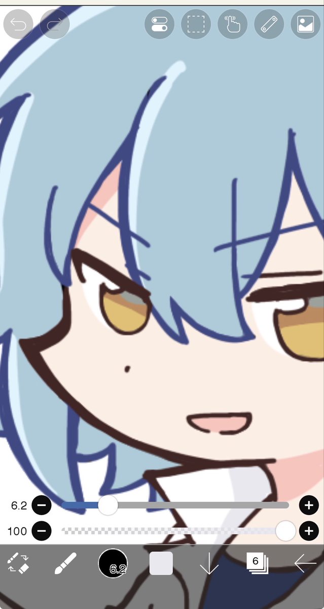 api__0207's tweet photo. ぷよ風で描いてるんだけど良い感じの顔描けた気がする https://t.co/n9zs9LV2ms
