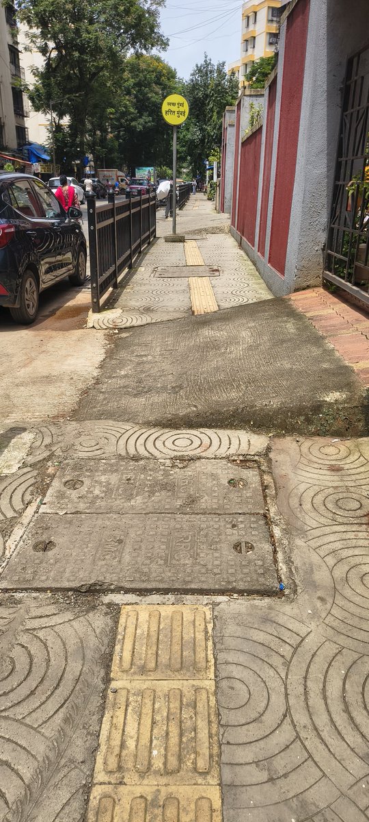 common2026's tweet photo. There is no hawkers on this side footpath but how can Walk? three big slops are on BMC road.
School has to be taken from their premises.
It's illegal I am 200% sure.
Location:- Ryan school in between rajendra vihar and navjeevan society (under construction)
@AshwiniBhide
@TawdeRitu
@richapintoi
@mybmc @mybmcWardPS