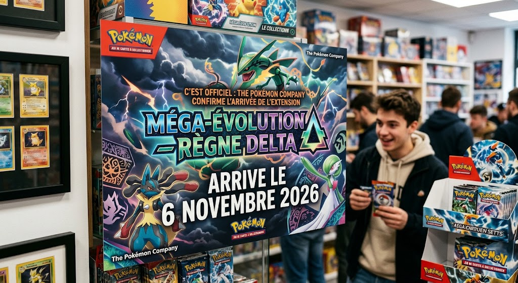 JCC_Pokemon_Fr's tweet photo. C'est officiel The Pokémon Company a confirmé l'arrivée de l'extension Méga-Évolution – Règne Delta pour le 6 novembre 2026.

#Pokemon #PokemonTCG #PokemonFrance #RegneDelta #DeltaReign #MegaRayquaza #MegaEvolution #CartesPokemon https://t.co/KfQ6Piv9JC