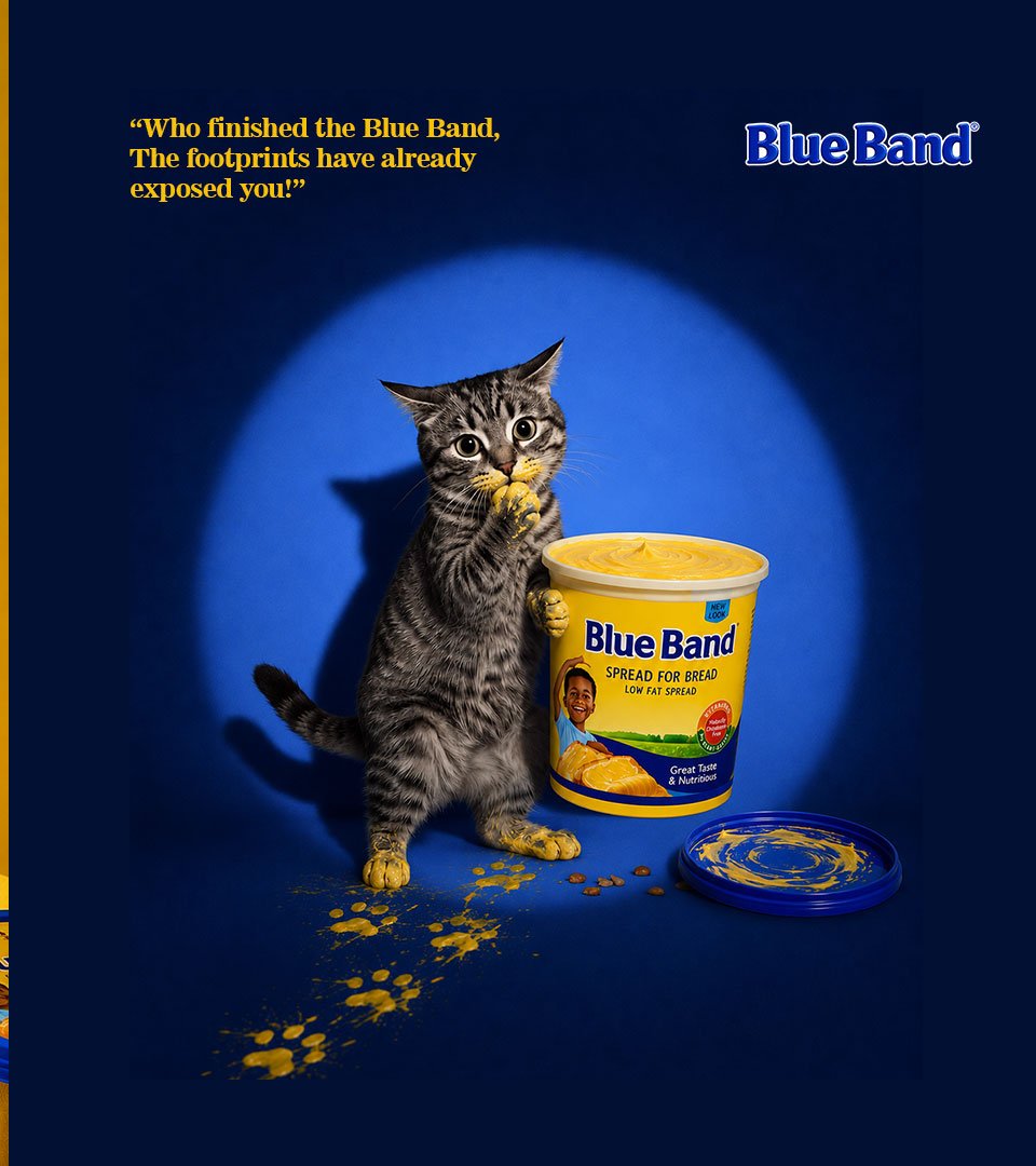 SONIS_CONCEPT's tweet photo. Blue Band ~ Butter Campaign 🧈 Premium product advertising design with rich visuals, bold composition, and an appetizing brand-focused look. 

#Blueband #Nigeriafoods #Butter #bread #foods https://t.co/46YK8cU51A