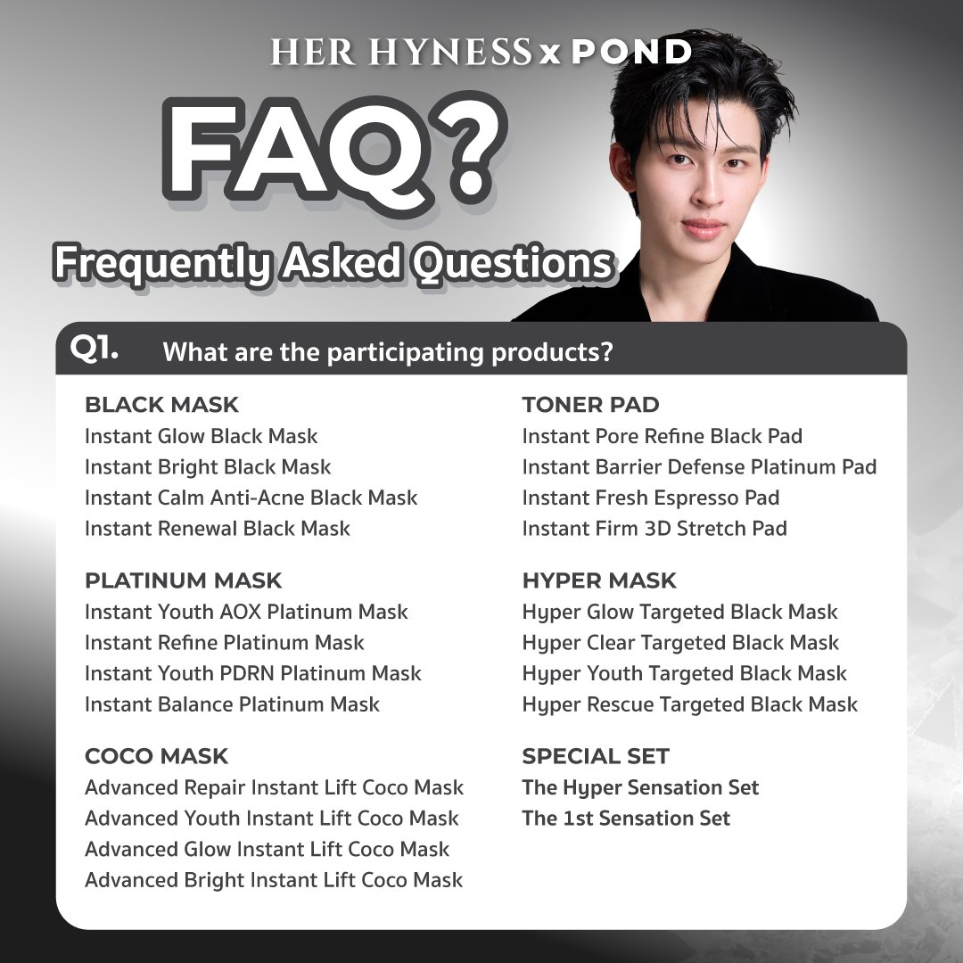 HerHynessBeauty's tweet photo. Ready to meet Pond? We’ve rounded up all the FAQs, rules, and participation steps for Her Hyness x Pond (The Ultimate Sensation) right here!

Join us for a chance to be one of the lucky fans to meet Pond up close on Sep 24, 2026 at CentralWorld!

📖 Read full details: https://t.co/eXqKeJrC8v 
📲 More info via LINE Official: @herhyness or https://t.co/NphSQrCEdt

#HerHynessxPond #HerHynessมาส์กเดียวที่ปอนด์เลือก #No1CleanBeauty