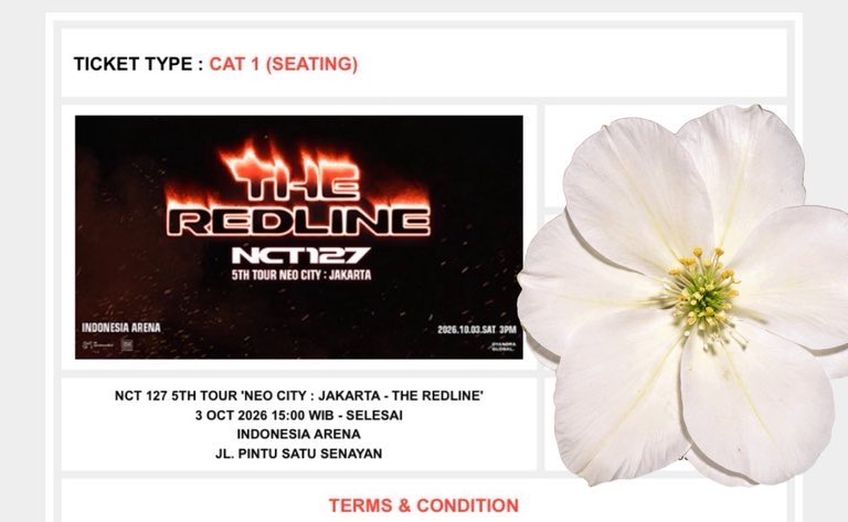 macthaprilly's tweet photo. WTS // WANT TO SELL NCT 127 5TH TOUR NEO CITY : JAKARTA - THE REDLINE

✅ CAT 1 (1 tix) 3.380.000!!!
✅ Weverse Presale
✅ Fullpay / DP
✅ Trusted 100%
✅serious buyer only/bukan untuk dijual lagi

t. wtb. wts. wtt the redline jakarta https://t.co/XKGoVGF479