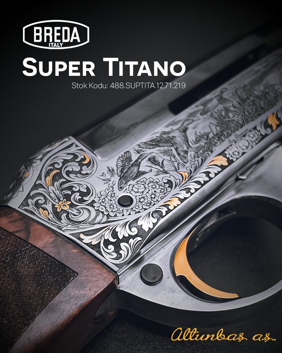 Altunbas_As's tweet photo. Breda’nın koleksiyon değeri taşıyan Süper Titano Limited Edition serisi İtalyan tasarım zarafetini av tutkusu ile birleştiriyor.

Bu seçkin ürün Altunbaş AŞ raflarındaki yerini aldı.

#breda https://t.co/INBy09hvC8