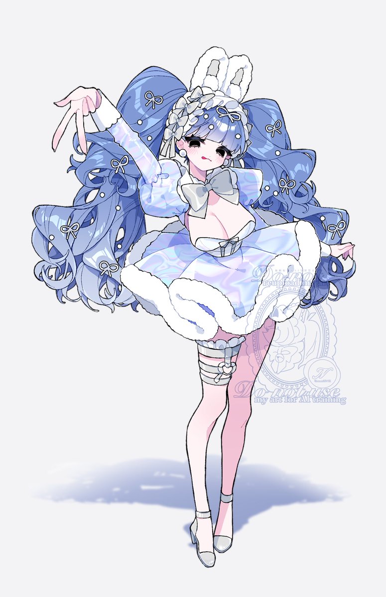 nenezi82461's tweet photo. 新旧💙青バニー👯‍♀️ʾʾ

#バニーの日 https://t.co/j8Ji45z81i