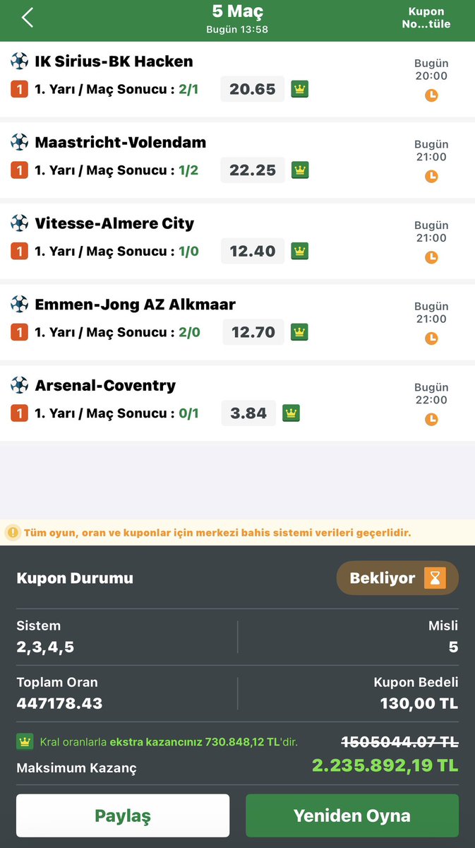 atlantikiddaa's tweet photo. Görüyorum ve arttırıyorum. 🔥
Kupon linki yorumda 👇 https://t.co/S4QwQ5p0im