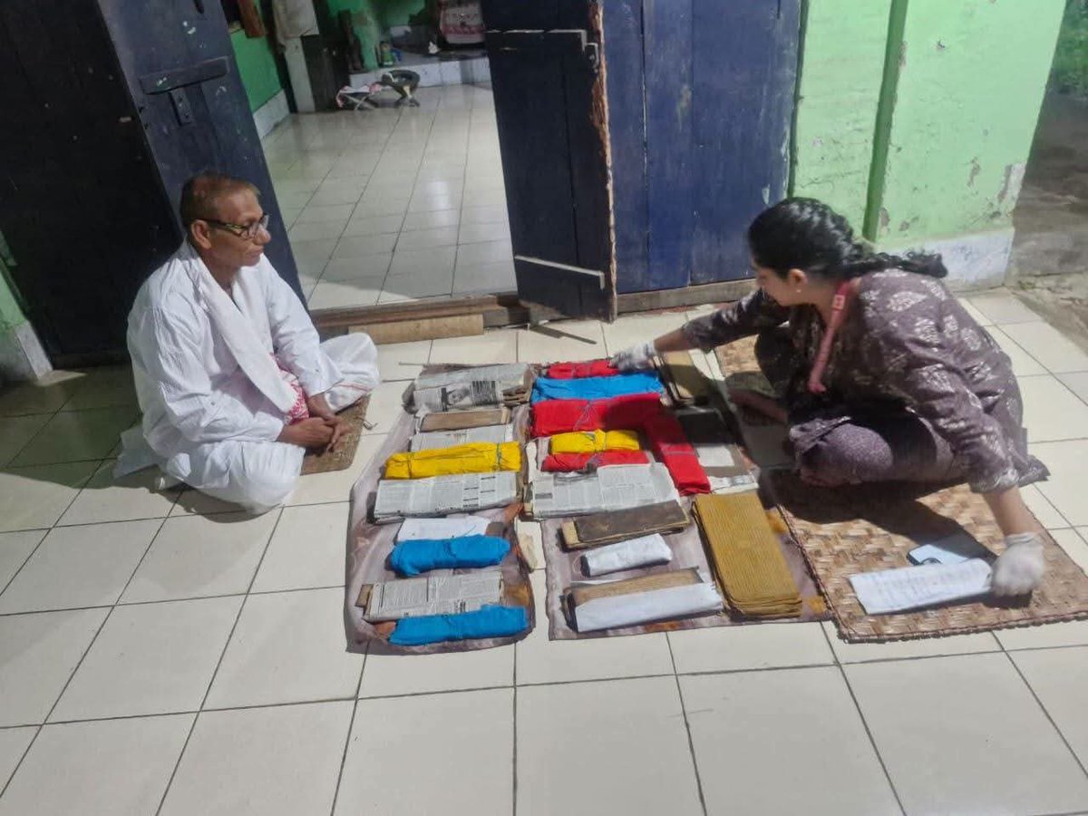 borgohainSBG's tweet photo. Manuscripts preserved for generations in our Namghars and Satras were damaged by the recent floods in Sivasagar, Charaideo and Jorhat.

Under the leadership of Hon’ble CM Dr. @himantabiswa Dangoriya, the Assam Government has taken steps for their assessment, immediate conservation, restoration and safe preservation. Documentation and digital preservation through the Gyan Bharatam Portal are also underway.

Protecting our heritage, culture and identity remains our responsibility—and the Assam Government is committed to it.