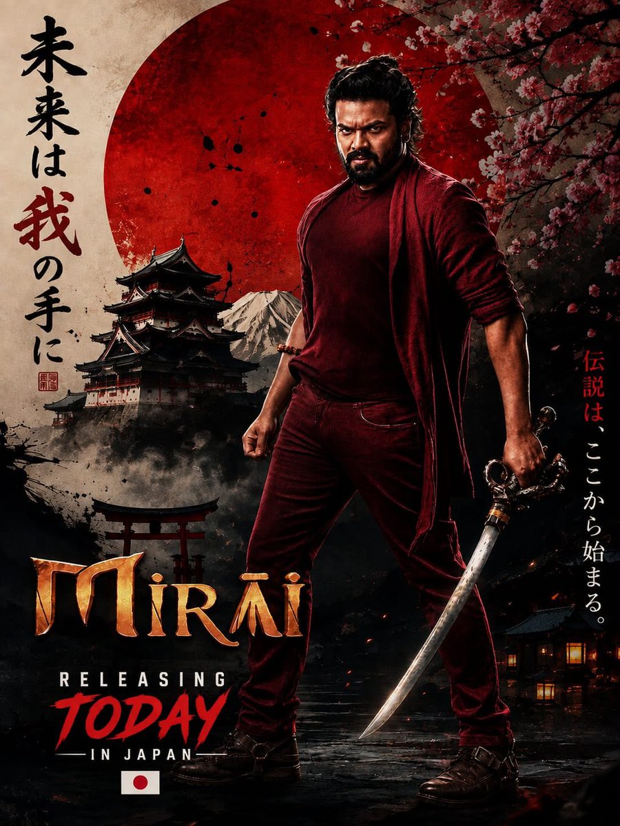 TeamStarCircle's tweet photo. #Japan, get ready for #Mirai! 🇯🇵🔥 Wishing the entire team a blockbuster release! ❤️⚔️

『Mirai』本日、日本公開！🇯🇵🔥 チームの皆さん、大ヒットを願っています！❤️ https://t.co/oZtNXT2P73