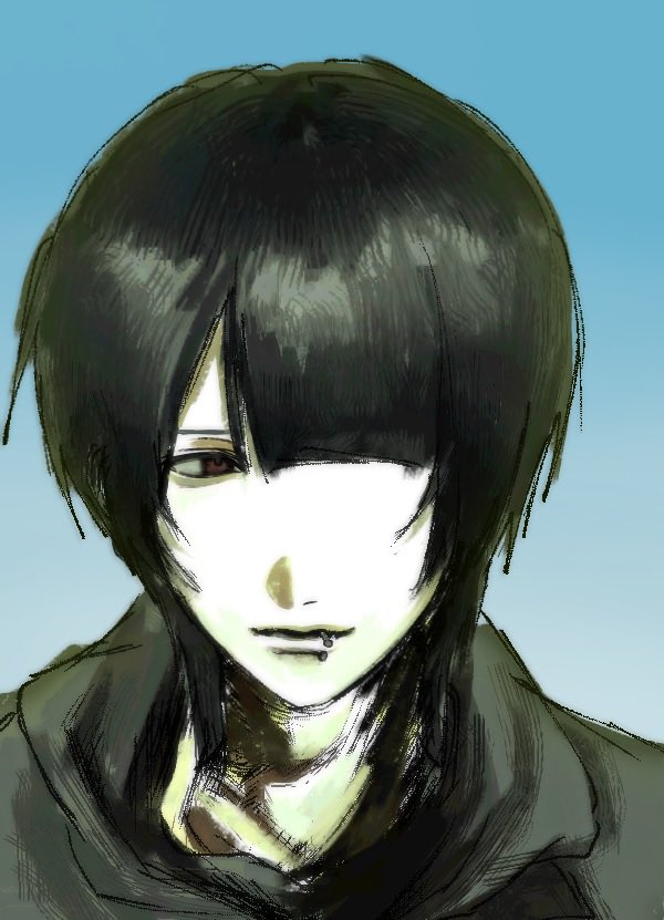 qrx_000's tweet photo. 片目描くのサボりがち https://t.co/8ZnRAOJ5cN