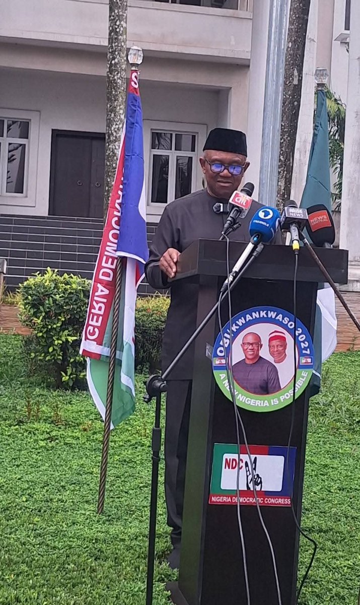 PeterObi's tweet photo. MY ADDRESS TO MARK THE COMMENCEMENT OF THE 2027 PRESIDENTIAL AND NATIONAL ASSEMBLY CAMPAIGNS

21 August 2026

Dear Compatriots,
Members of the Press,

Distinguished ladies and gentlemen,

Wednesday, 19 August 2026, marked the official start of the campaign period for the 2027 Presidential and National Assembly elections.

There is no doubt that this is a defining moment for our democracy. This moment gives Nigerians the opportunity to assess the records, ideas, and plans of those seeking their mandate to lead their country at a time of grave uncertainty in our rapidly changing world.

I consider myself quite privileged to be one of those seeking your mandate to deal with these challenges facing our country.

I enter this contest with one firm conviction: Nigeria can work, and Nigeria must work.

Nigeria faces several serious challenges. Some of them are indeed of existential proportions.

According to the IMF, 63%, or over 140 million Nigerians, live at or below the national poverty line, while humanitarian agencies estimate that 35 million people will need food assistance during the 2026 lean season. About 3.6 million Nigerians remain internally displaced, largely because of conflict and insecurity. Each year, millions of young people enter the labour market, yet too many struggle to find productive opportunities. Weak infrastructure, unreliable power, insecurity, and the excessive cost of doing business continue to burden households and constrain enterprise.

These are more than statistics. They reflect the daily realities of Nigerian families, farmers, workers, students, and businesses.

Yet I do not believe Nigeria lacks the ability to overcome these challenges. We have the people, resources, market, talent, and enterprise. What we must do now is turn these strengths into security, productivity, and shared prosperity.

LEADERSHIP MUST DELIVER RESULTS

My successful private-sector experience, studies in institutions of repute on policy and business matters, and my service as Governor of Anambra State have shaped my understanding of public leadership. Government must manage resources responsibly, set clear priorities, and measure the outcomes of its decisions. Public office is not a reward; it is a responsibility to the people.

In Anambra, I prioritised the foundations of long-term development: education, healthcare, infrastructure, fiscal discipline, and institutional capacity. I do not present that record as perfect, but as an experience from which Nigerians can draw their own conclusions.

Senator Rabiu Musa Kwankwaso brings a different but complementary governing experience.

As Governor of Kano State, he focused strongly on education, technical training, scholarships, infrastructure, and human-capital development. His administration’s investments in education and skills showed an understanding that the people are a state’s most important long-term resource.

Our experiences are different, but our conclusion is the same: Nigeria must invest in its people and manage public resources with discipline.

BUILDING AN ECONOMY THAT WORKS

Nigeria needs more than reactive reforms. We must focus on the questions that matter:

Are Nigerians better off than they were four years ago? Can they afford food, education, and healthcare? Can businesses produce, expand, and create jobs? Can young people find productive work? Can farmers work safely and get their produce to market?