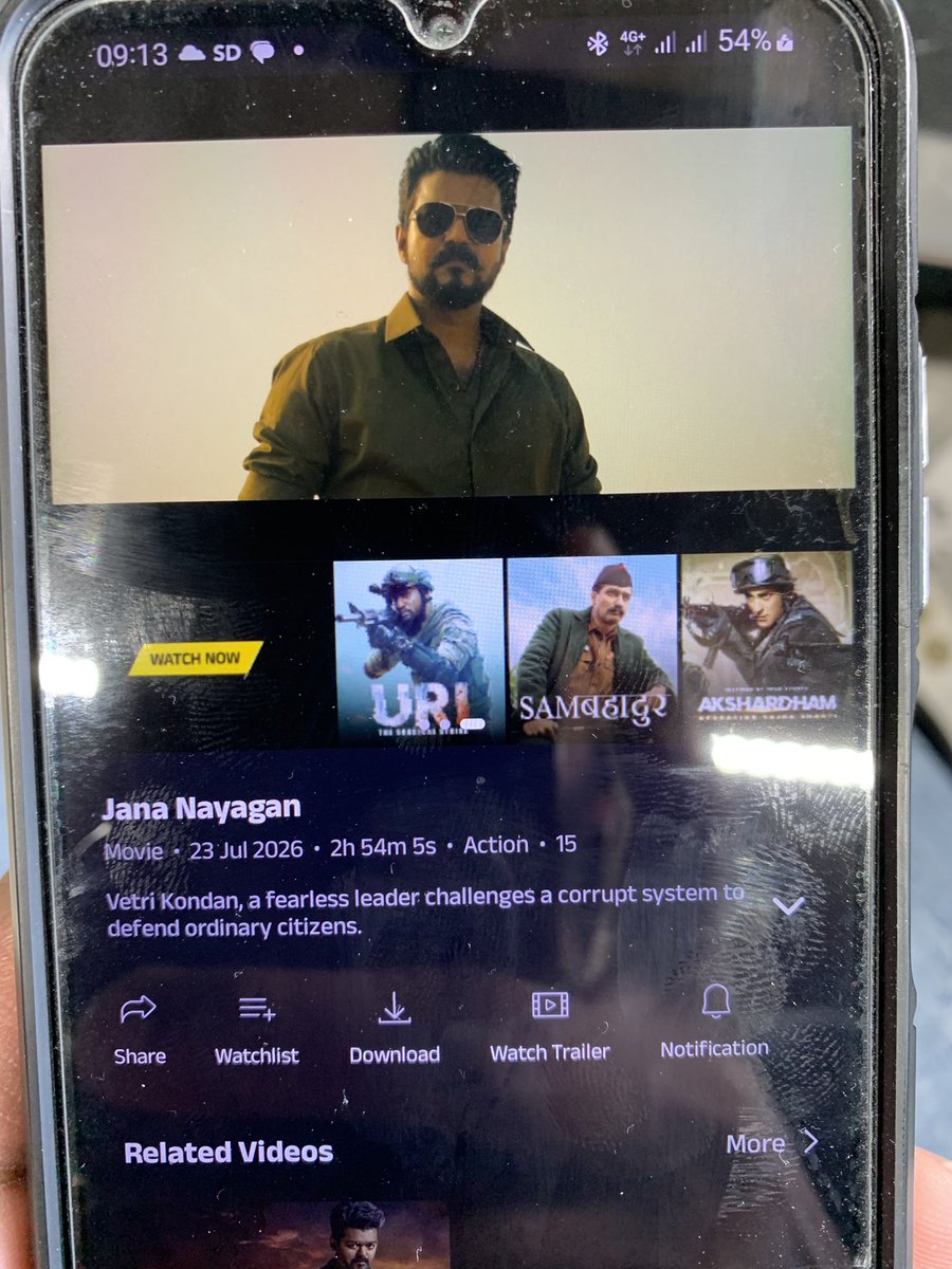 Jathees17's tweet photo. After celebrated in theaters ;
now 
I am enjoying blockbuster #JanaNayagan in @ZEE5Tamil @ZEE5India 😍

#JanaNayaganHits400Crores
#JanaNayaganIndustryBlockbuster 
The Honorable Chief Minister of Tamil nadu #Vijay 
@NavinMR390595 https://t.co/3w9c7c3Zij