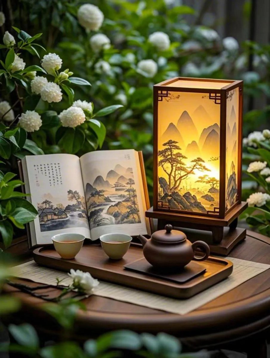 batista_lulis's tweet photo. Cozy evening vibes at home: warm tea, a good book, and soft string lights making everything feel calm and perfect ， https://t.co/A9PEFztasy