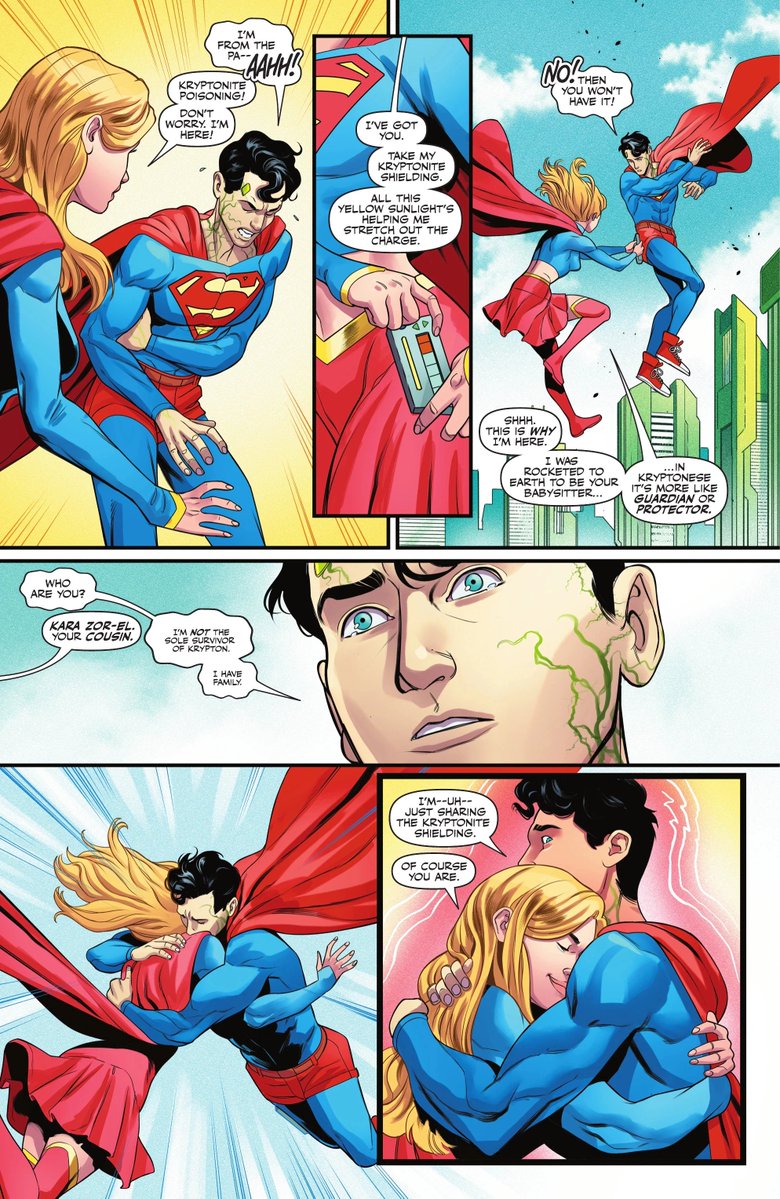 iREUS_SA's tweet photo. Supergirl meets young Kal-El / Superboy during the events of Kingdom of Zod

= Superman Unlimited #16 https://t.co/qrevi0ei8f