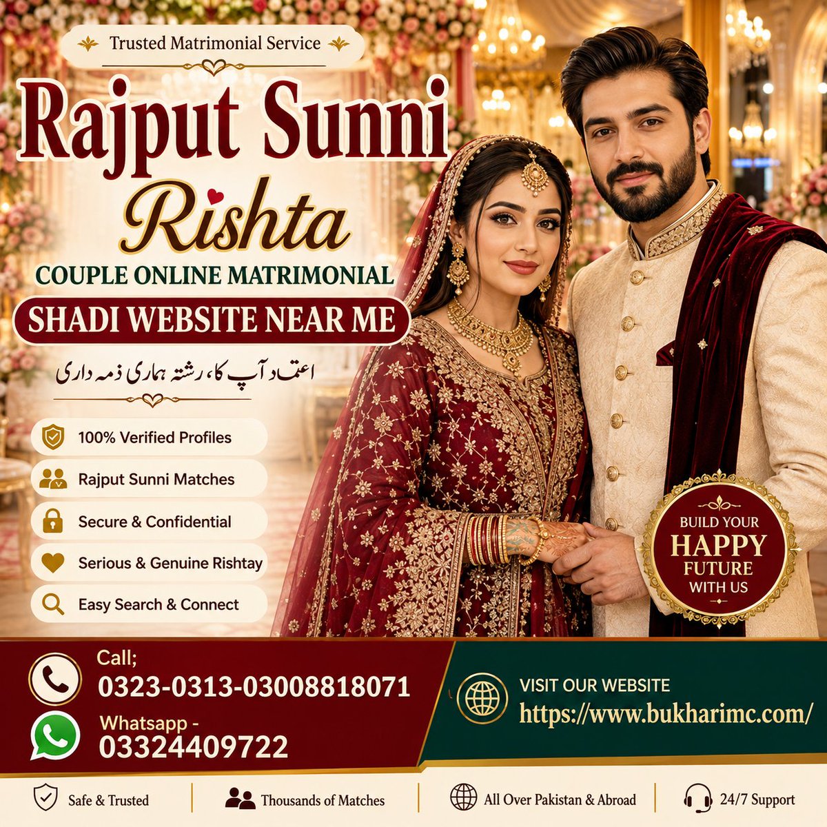 bukharimc's tweet photo. Rajput sunni Rishta Couple Online Matrimonial Shadi Website Near Me https://t.co/dK88bJhhNM via @BloggerSentral https://t.co/6jgntxKqy5