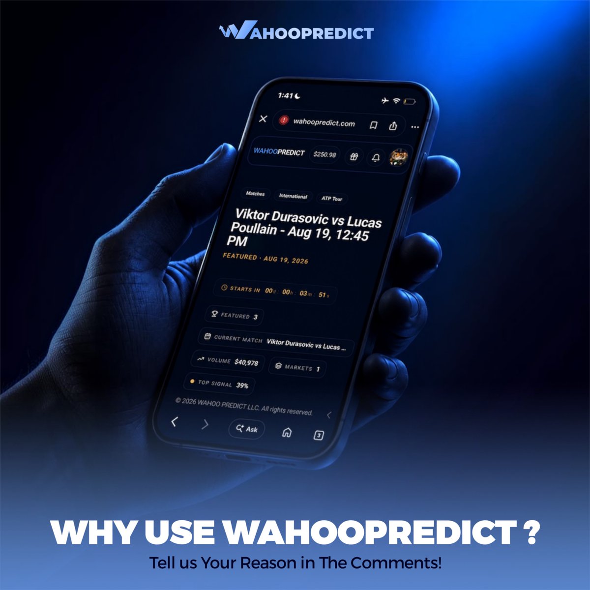 Wahoopredict's tweet photo. If you aren’t predicting on WahooPredict, I wonder why 🤔

We can give you 100 reasons why we are bigger and better!! And our traders also have 1,000 reasons for you! Check the comment section…

You doubting? Let’s help you out. https://t.co/ZEPmd9WuMv