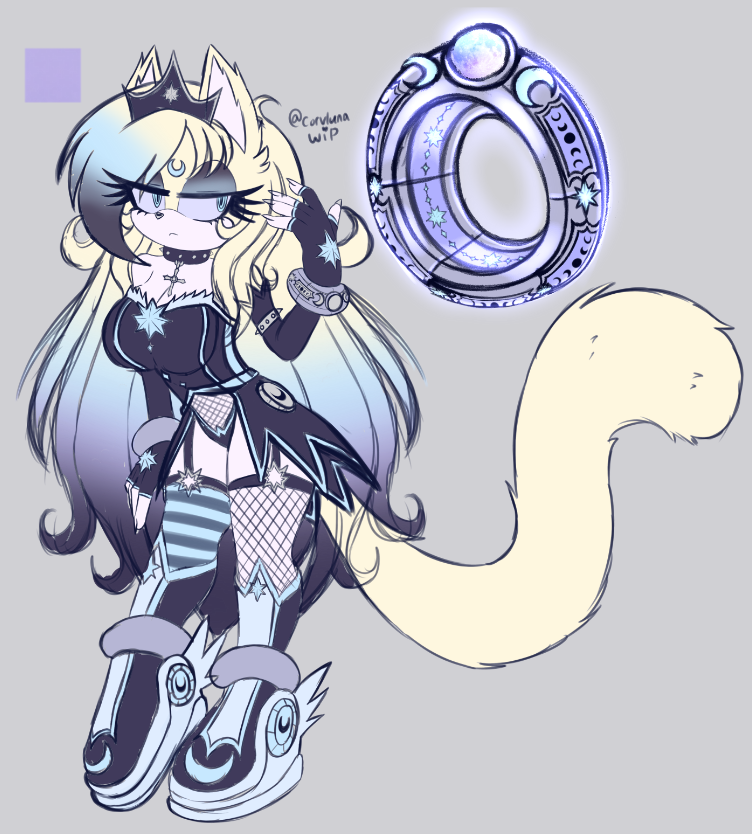 corvluna's tweet photo. Still a heavy wip!! Adding colors &amp; tweaking stuff 🥴👍 https://t.co/pf3P0HRgLT