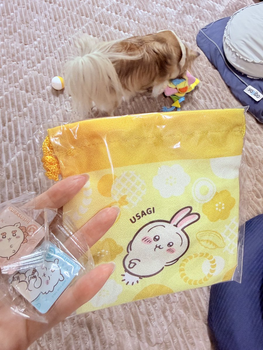 Pupuludawan's tweet photo. 明日夜行く予定なのに、ご飯作りたくなくて今日もテイクアウト🍣
びっくらぽんはダメでした🙄
くら寿司ちいかわ2026 https://t.co/B9IcCJJ9Q4