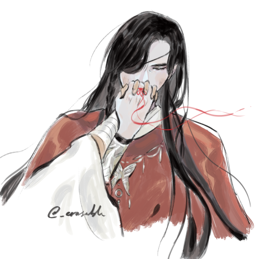 _Erasable's tweet photo. Cuz I didn't draw enough Hua Cheng in the past - https://t.co/WYHLlEQ96v