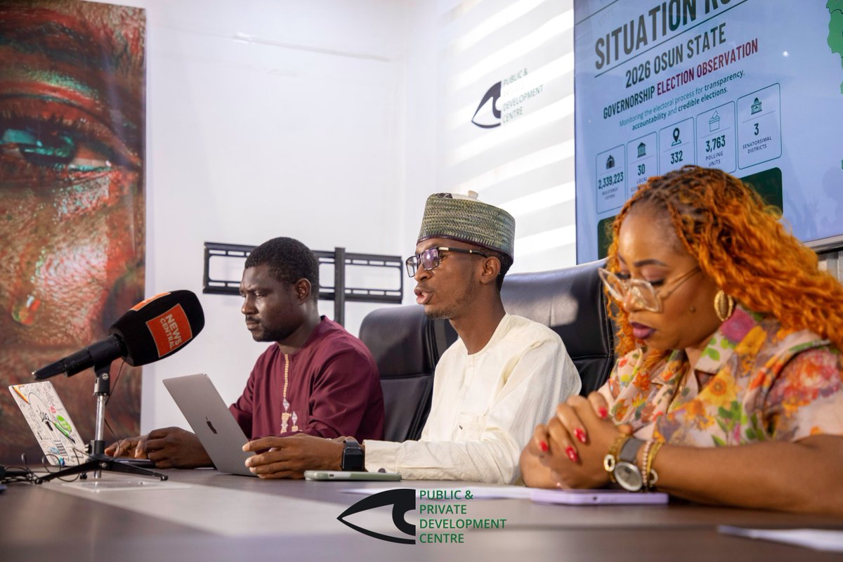 PPDC_ng's tweet photo. **Osun State Final Statement Press Conference**
Photos from our final statement press conference following the Osun State Governorship Election, as we presented key findings and observations from the electoral process.
#OsunDecides #OsunElection #ElectionMonitoring #PPDC https://t.co/ddVw4BTg1k