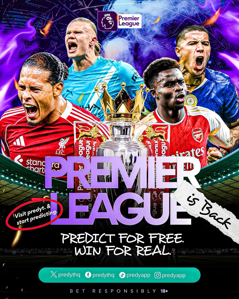 PredytGame's tweet photo. Premier League is BACK! 🔥

The wait is over….. New season. New predictions. Same football chaos. 😹

Who’s ready? 🫵🏽 https://t.co/Y7qoA7DZMk