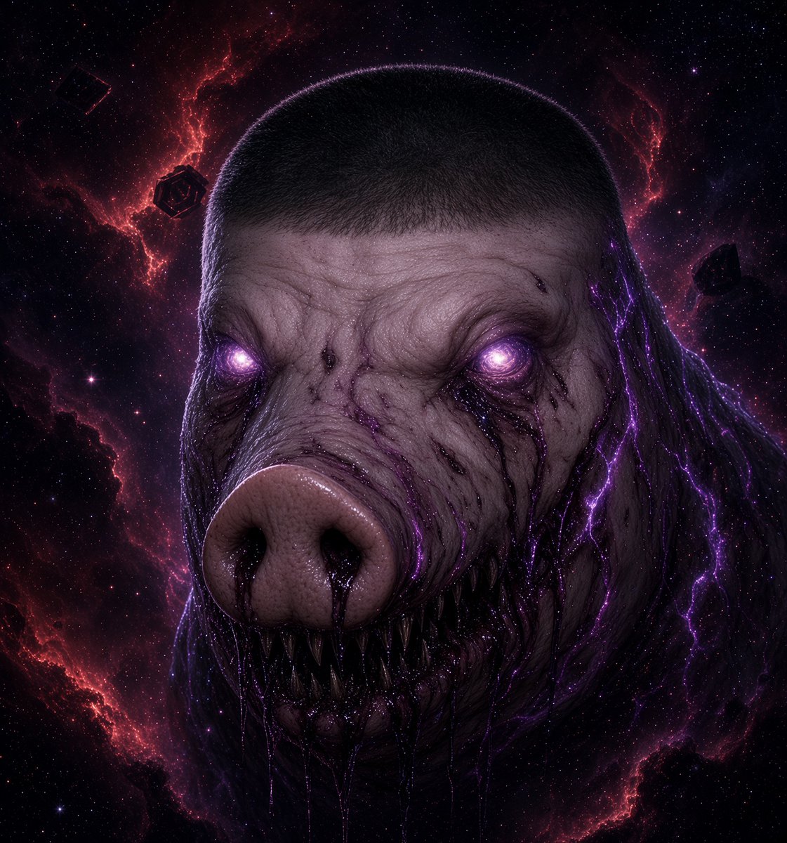 aliemzs's tweet photo. Cosmic Space Horror Wigger Pig https://t.co/3oWGVo2wtz