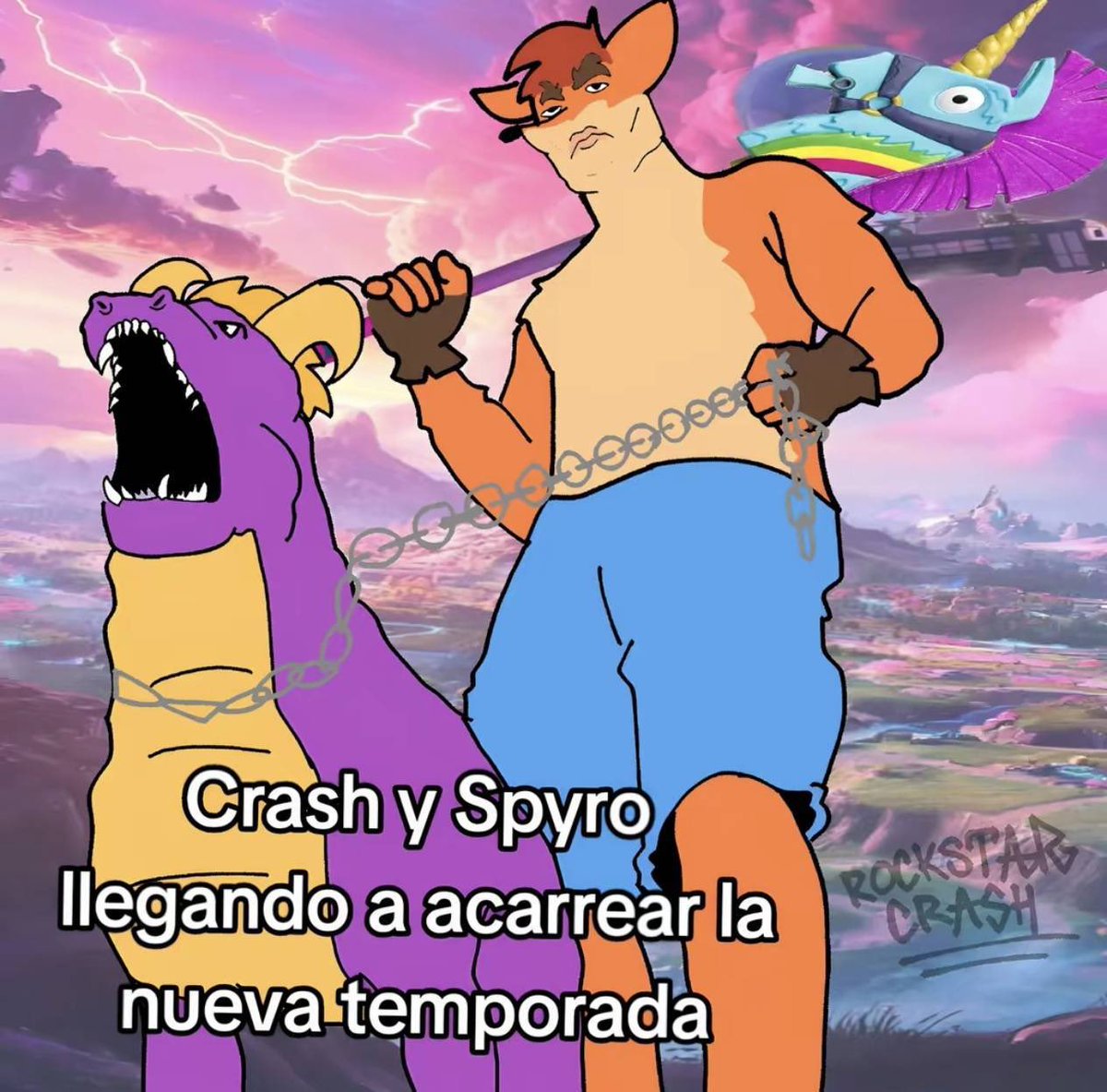 C3joTCT's tweet photo. Gm gente, menos a los que seguimos esperando a crash en fornite https://t.co/7BSs0TukDt