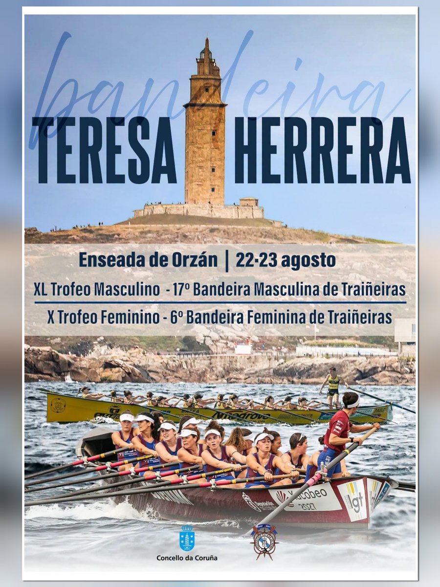 CMCastropol's tweet photo. 📑 ᴀɢᴇɴᴅᴀ ꜰɪɴ ᴅᴇ ꜱᴇᴍᴀɴᴀ

🏆🏳️ 𝗫𝗟 𝗧𝗥𝗢𝗙𝗘𝗢 𝗠𝗔𝗦𝗖𝗨𝗟𝗜𝗡𝗢-𝟭𝟳ª 𝗕𝗔𝗡𝗗𝗘𝗜𝗥𝗔 𝗠𝗔𝗦𝗖𝗨𝗟𝗜𝗡𝗔 𝗧𝗘𝗥𝗘𝗦𝗔 𝗛𝗘𝗥𝗥𝗘𝗥𝗔

🗓️ Sábado, 22 de agosto 
🕕 17.50
📌 Enseada do Orzán (A Coruña)

🟢⚪ #𝗔𝘂𝗽𝗮𝗖𝗮𝘀𝘁𝗿𝗼𝗽𝗼𝗹
🚣‍♂️ #𝗔𝘂𝗽𝗮𝗥𝗶𝗮𝗗𝗲𝗹𝗘𝗼 🚣🏻‍♀️ https://t.co/yhNtrVi4Wm