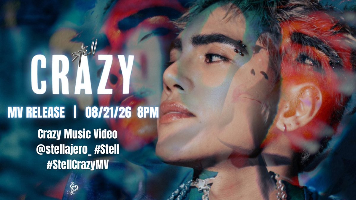 stellhouses's tweet photo. ‘Crazy’ music video drops in 30 minutes🩸

Let’s show how ‘Crazy’ we are while waiting! 

UPDATED TAGS:

Crazy Music Video
@stellajero_ #Stell
#StellCrazyMV https://t.co/Hq06EF8Mmt