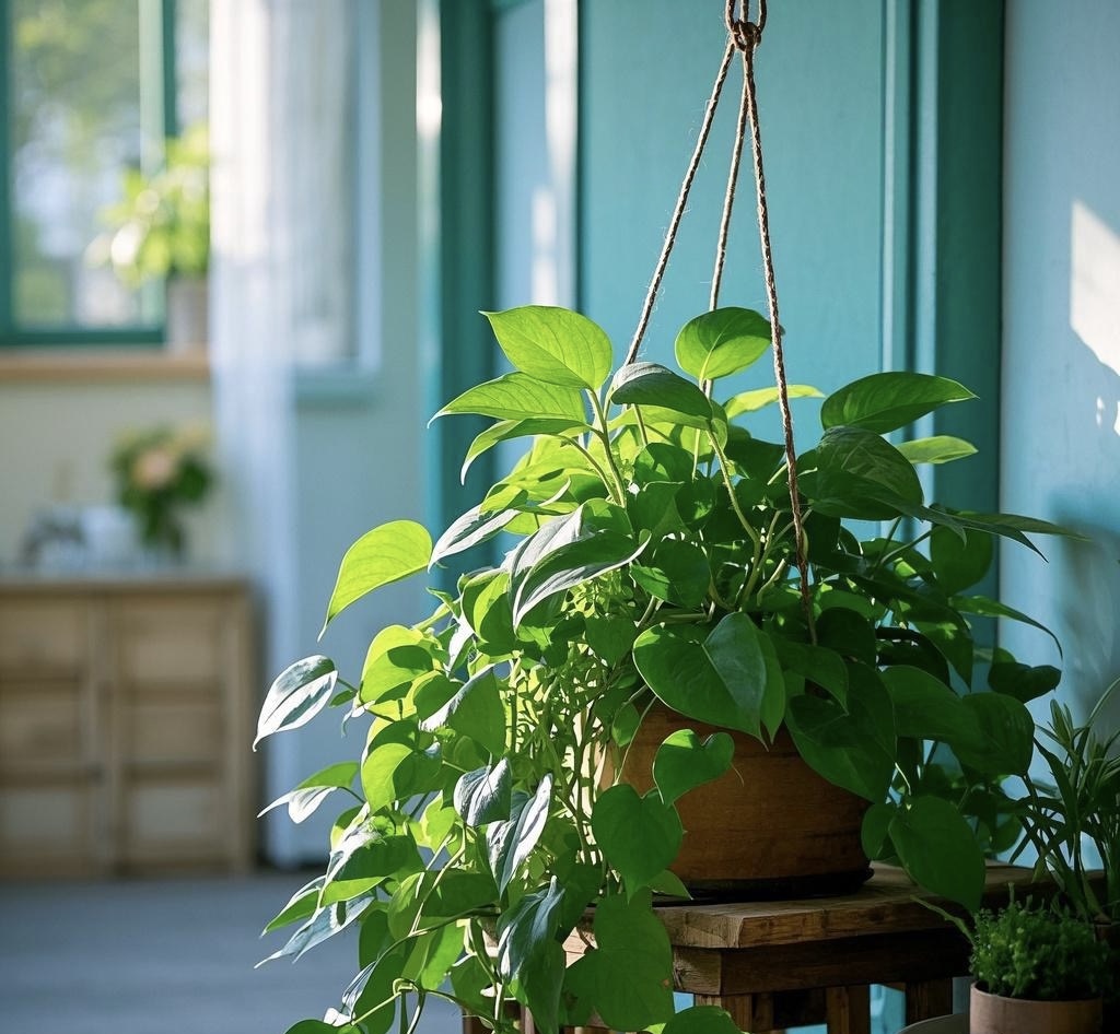 IronandWoodLtd's tweet photo. Keep your pothos thriving! Place it in bright indirect light, water when the top 2 inches of soil feel dry, and wipe leaves weekly to dust. Small steps make big green vibes! https://t.co/6mrgqtBiEQ