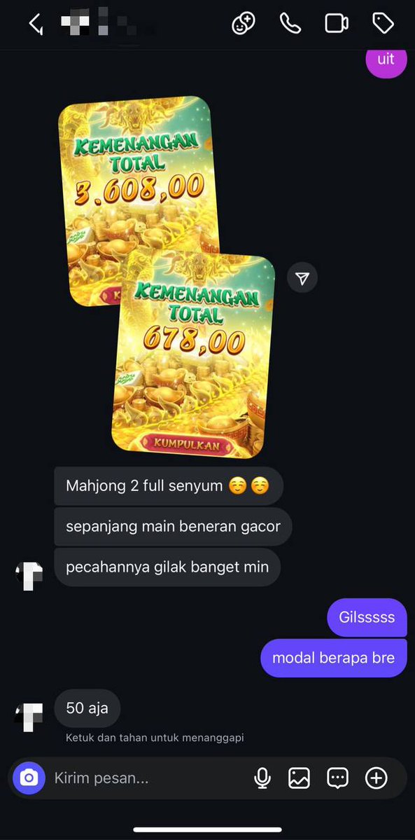 vegashokimedia_'s tweet photo. INFO DARI MEMBER MIMIN NIH MAHJONG 2 LAGI ONFIRE YAKIN PADA GAK MAU COBA BESTIE , JANGAN CUMA LIAT ORANG JP YA KALIAN HARUS NGERASAIN JUGA❤️😝

𝐋𝐈𝐍𝐊 𝐒𝐈𝐓𝐔𝐒 𝐆𝐀𝐂𝐎𝐑 👇
https://t.co/K03AazWtYu https://t.co/rnMm2r9SmE