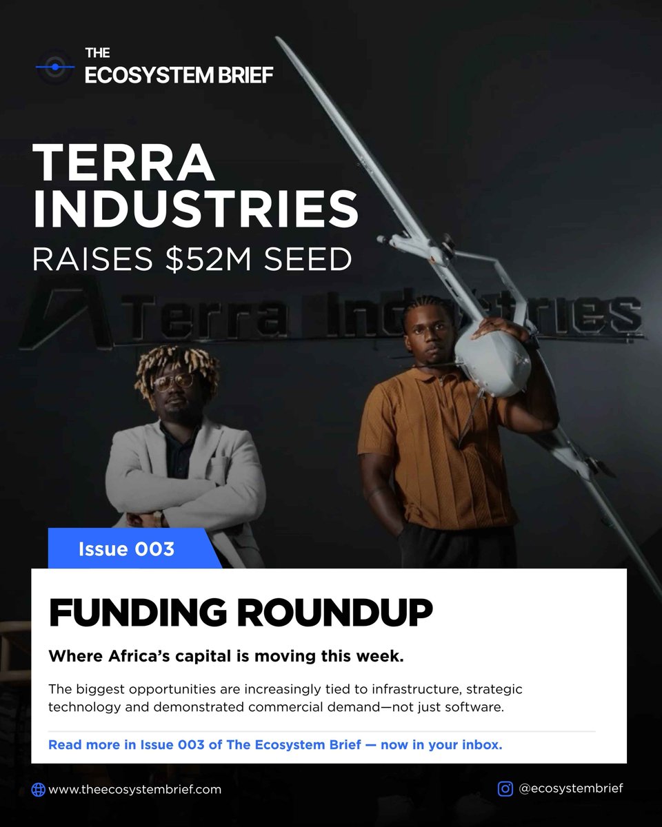ecosystembrief's tweet photo. Catch up on some of the news shaping Africa’s AI and technology ecosystem this week. 👇🏾

Missed the full edition? Check your inbox.

Not subscribed yet? Get the next issue every Tuesday:
https://t.co/YDwHjvGm76

#TheEcosystemBrief #AfricaTech #AfricanAI #Startups #Technology https://t.co/6h0PkuJUsR
